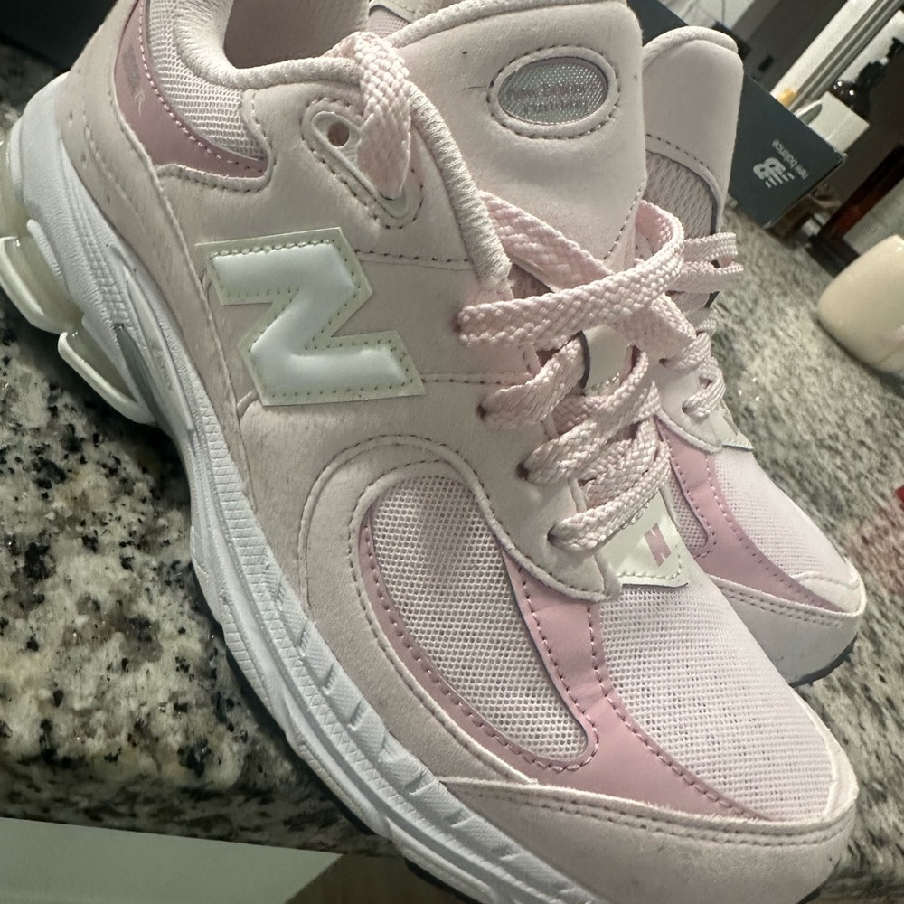 New Balance Light Pink and White 2002